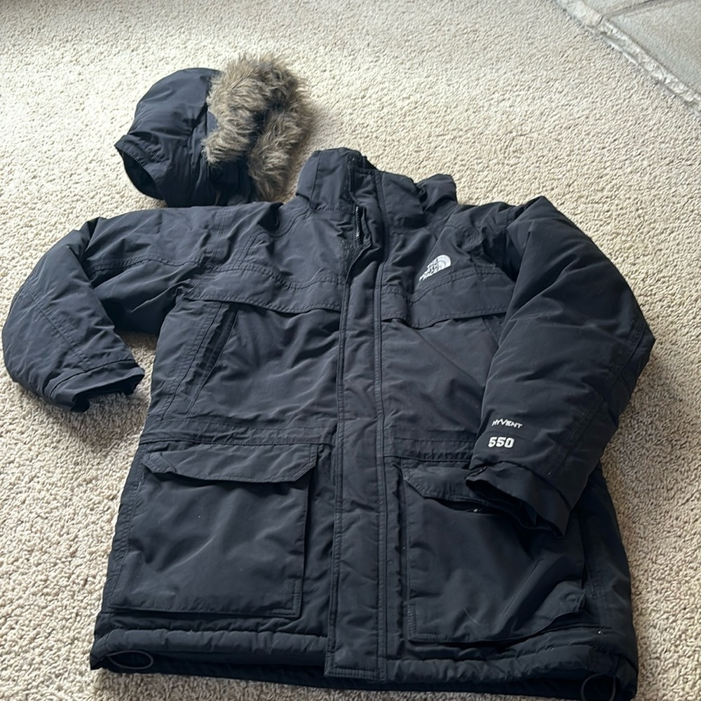Boys The North Face HyVent 550 Anorak Coat